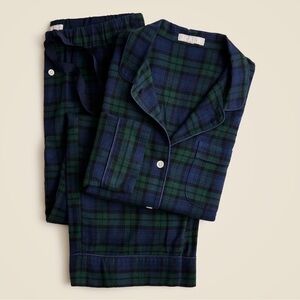 J. Crew Tartan Flannel Pajama Set